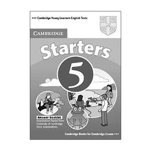 cambridge young learners english tests starters 5 answer booklet