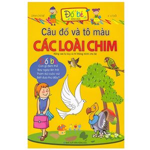 câu đố và tô màu - các loài chim (4 - 6 tuổi)