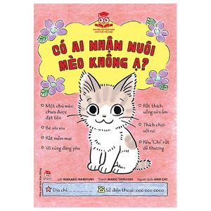 có ai nhận nuôi mèo không ạ?