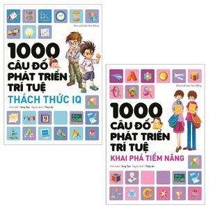 combo 1000 câu đố phát triển trí tuệ (tái bản 2019) (bộ 2 cuốn)