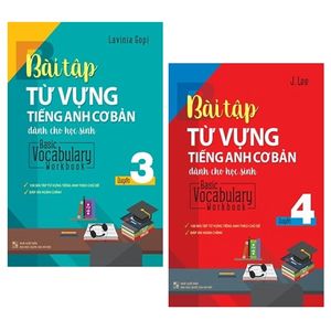 combo basic vocabulary - workbook primary / bài tập từ vựng tiếng anh cơ bản - tập 3 và 4 (bộ 2 tập)