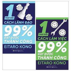 combo fahasa (thay đổi 1% cách làm việc + thay đổi 1% cách lãnh đạo)