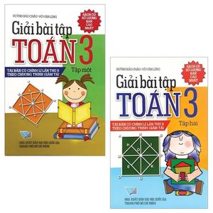 combo giải bài tập toán 3: tập 1 + 2 (bộ 2 tập)