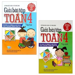 combo giải bài tập toán 4: tập 1 và 2 (bộ 2 tập)