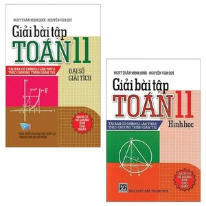 combo giải bài tập toán: đại số - giải tích 11 + hình học 11 (bộ 2 cuốn)