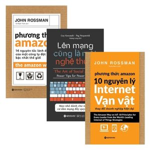 combo lên mạng cũng là một nghệ thuật + phương thức amazon + 10 nguyên lý internet vạn vật (bộ 3 cuốn)