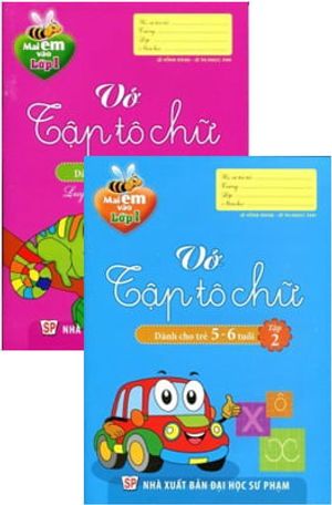 combo mai em vào lớp 1 - vở tập tô chữ (dành cho trẻ 5 - 6 tuổi)