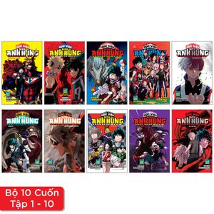 combo manga - my hero academia - học viện siêu anh hùng: tập 1 - 10 (bộ 10 tập)