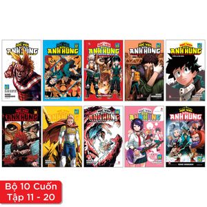 combo manga - my hero academia - học viện siêu anh hùng: tập 11 - 20 (bộ 10 tập)