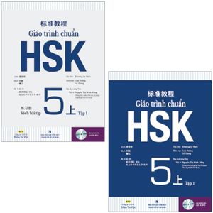 combo sách giáo trình chuẩn hsk 5 tập 1 - sách bài học và bài tập (bộ 2 cuốn)