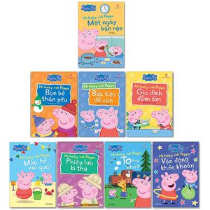 combo sách hí hoáy với peppa (bộ 8 cuốn)