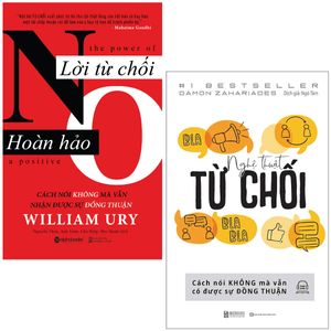 combo sách nói lời từ chối: nghệ thuật từ chối + lời từ chối hoàn hảo (bộ 2 cuốn)