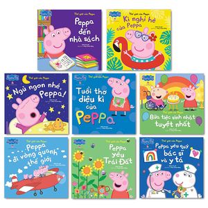 combo sách thế giới của peppa - khổ 24x23cm (bộ 8 cuốn)