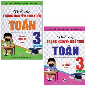 combo sách thử sức trạng nguyên nhỏ tuổi toán 3 - tập 1 + 2 (bộ 2 cuốn)