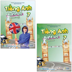 combo sách tiếng anh 7 right on - student's book + workbook (bộ 2 cuốn)