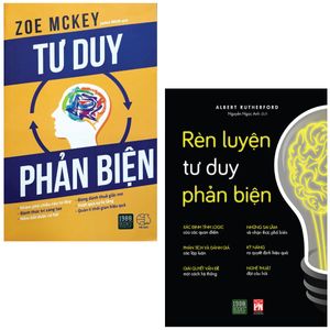 combo sách tư duy phản biện + rèn luyện tư duy phản biện (bộ 2 cuốn)