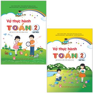 combo sách vở thực hành toán 2 - tập 1 + 2 (theo bộ sgk chân trời sáng tạo) (2022) (bộ 2 cuốn)