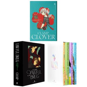 combo sinh nhật - boxset clamp - clover + wish + lawful drug (bộ 9 cuốn)