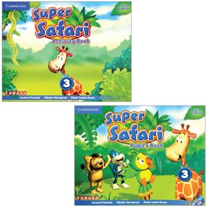 combo super safari level 3: pupil's book with dvd-rom + activity book