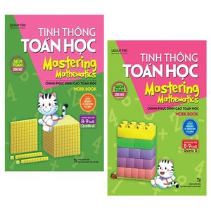 combo tinh thông toán học mastering mathematics - work book - quyển a và b (dành cho trẻ 8 - 9 tuổi) (bộ 2 quyển)