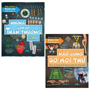 combo toán học khắp quanh ta: nào cùng đo mọi thứ + những con số thân thương (bộ 2 cuốn)