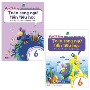 combo toán song ngữ tiền tiểu học 6 (bộ 2 cuốn)