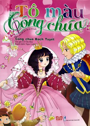 công chúa bạch tuyết - tô màu công chúa