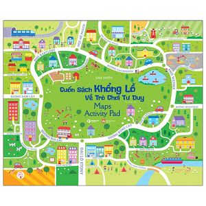 cuốn sách khổng lồ về trò chơi tư duy - maps activity pad