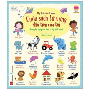 cuốn sách từ vựng đầu tiên của tôi - my first word book- những từ vựng đầu tiên - my first words