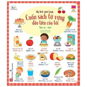 cuốn sách từ vựng đầu tiên của tôi - my first word book- thức ăn - food