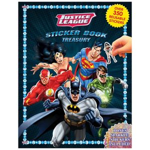 dc comics justice league sticker book treasury