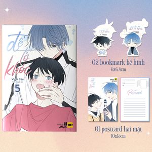 để tớ khóc - tập 5 - tặng kèm 2 bookmark bế hình + 1 postcard 2 mặt