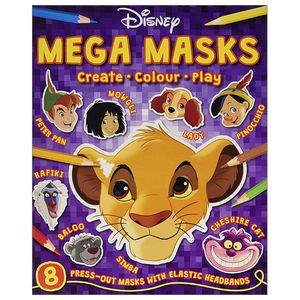 disney classics - mixed: mega masks (press-out masks disney)