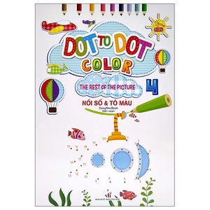 dot to dot color - the rest of the picture - nối số và tô màu 4