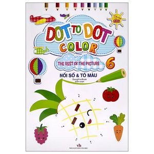 dot to dot color - the rest of the picture - nối số và tô màu 6