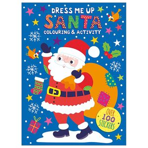 dress me up colouring & activity book - santa