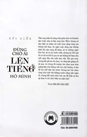 đừng chờ ai lên tiếng hộ mình