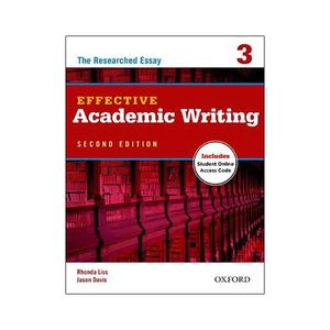 effective academic writing 3 student book with access to oxford learn 2ed