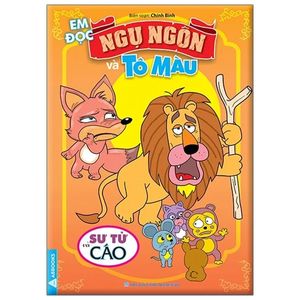 em đọc ngụ ngôn và tô màu: sư tử và cáo