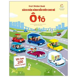 first sticker book - sách dán hình đầu đời cho bé - ô tô