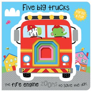 five big trucks