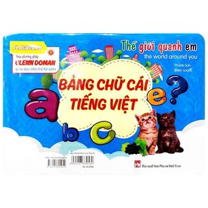 flash card glenn doman - thế giới quanh em - bảng chữ cái tiếng việt