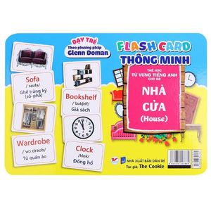 flash card thông minh - thẻ học từ vựng tiếng anh cho bé: nhà cửa