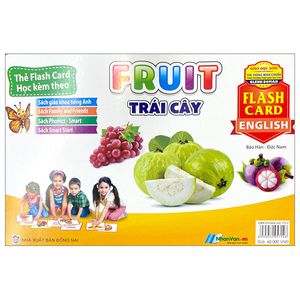 flash card tiếng anh - fruit (trái cây) (tái bản 2023)