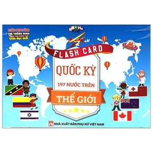 flashcard quốc kỳ 197 nước trên thế giới