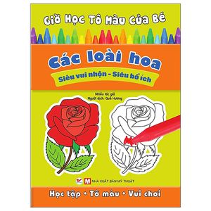 giờ học tô màu của bé - các loài hoa