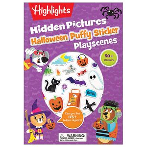 halloween hidden pictures puffy sticker playscenes