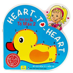 heart to heart - nối số và tô màu 2