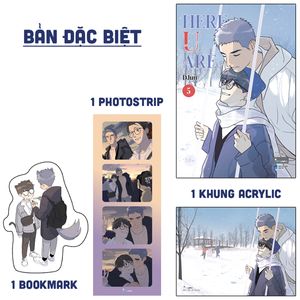 here u are - tập 5 - bản đặc biệt - tặng kèm bookmark bế hình nhân vật + photostrip pvc + khung tranh acrylic