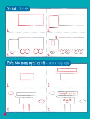 hoa si ti hon nao ta cung hoc ve %E2%80%A6 cac phuong loai phuong tien learn to draw %E2%80%A6 things that go 4